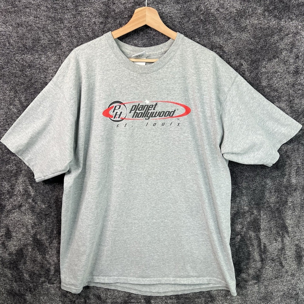 Planet Hollywood Shirt Men's Size 2XL Gray St. Louis Missouri